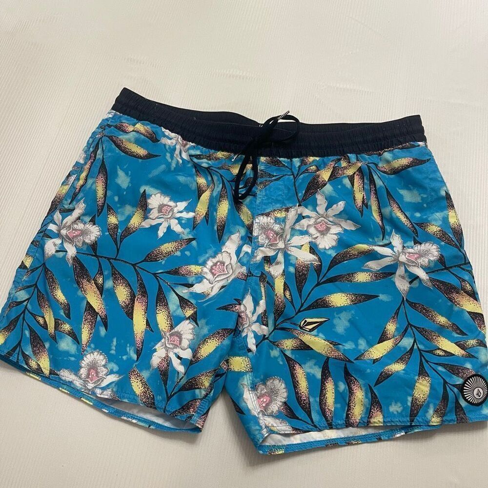 Volcom Men’s Floral Swim Trunks Shorts Board Shorts Size XXL